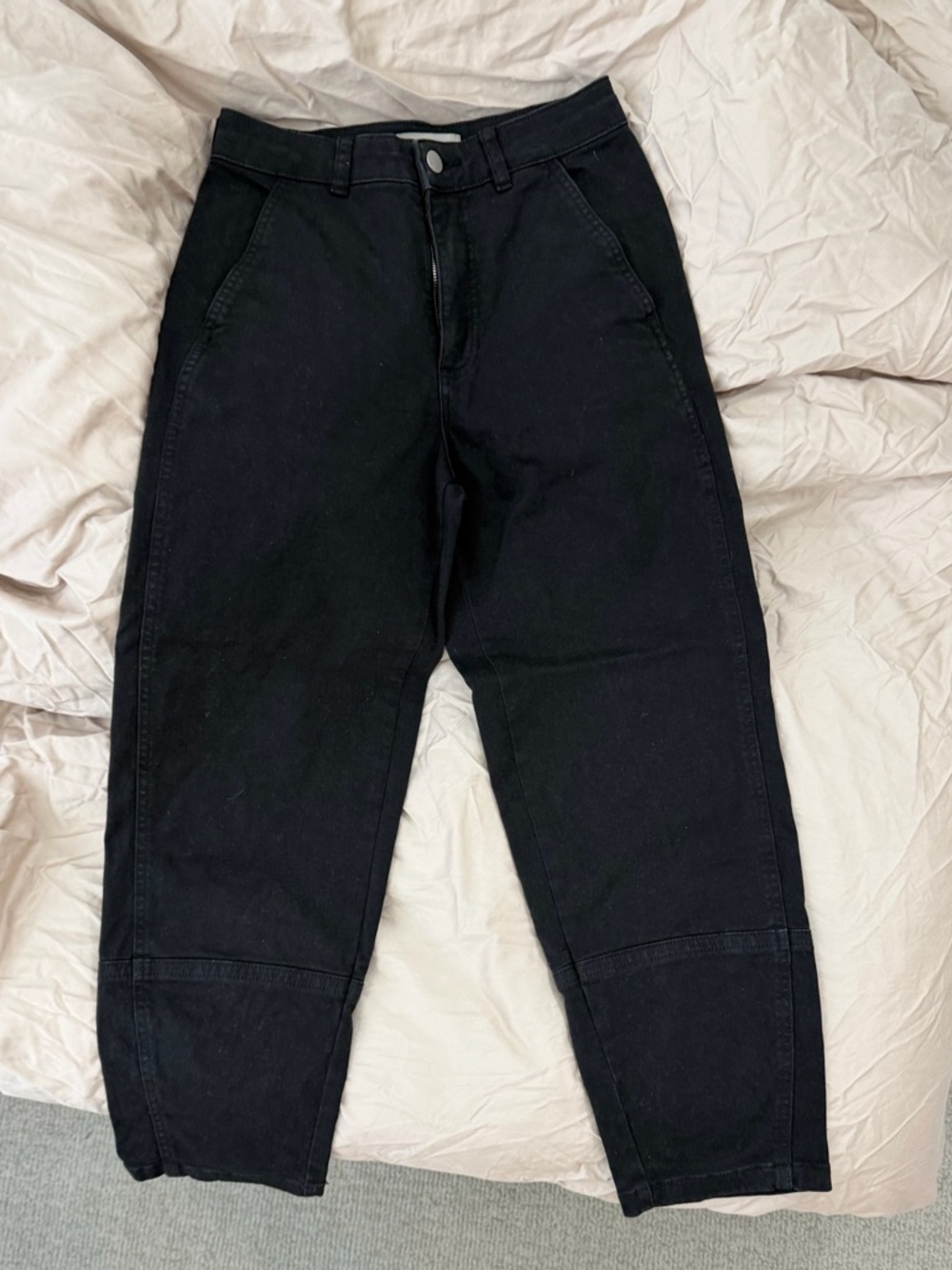 Everlane Black Utility Barrel Pant